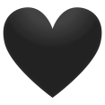 Чорне серце кліпарт